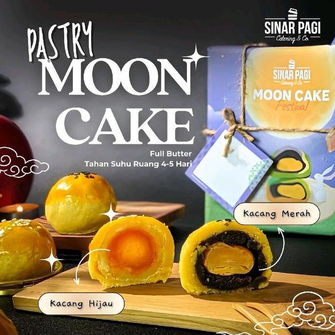 Moon Cake Telur Asin Halal / Kue Pia Bulan Sinar Pagi