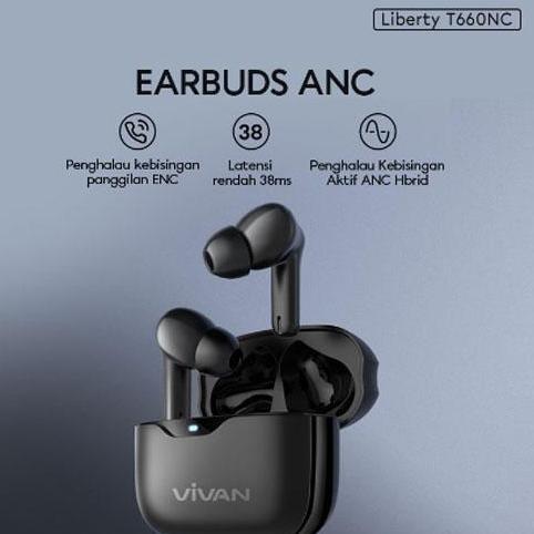 Akstore Earphones Airbuds Tws Liberty T660Nc Bluetooth 5.3 Headset