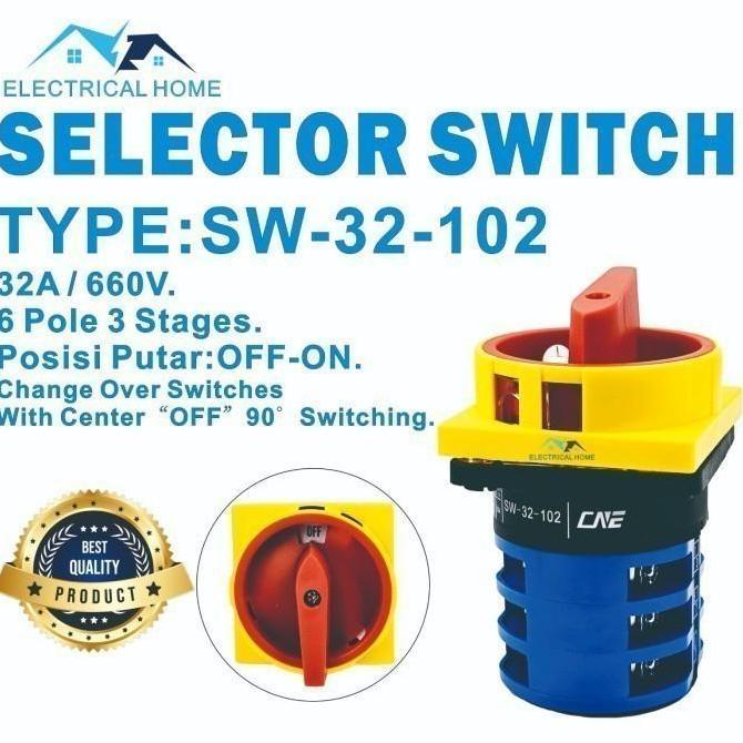Selector Switch/ Cam Switch Off-On 32A . Baru