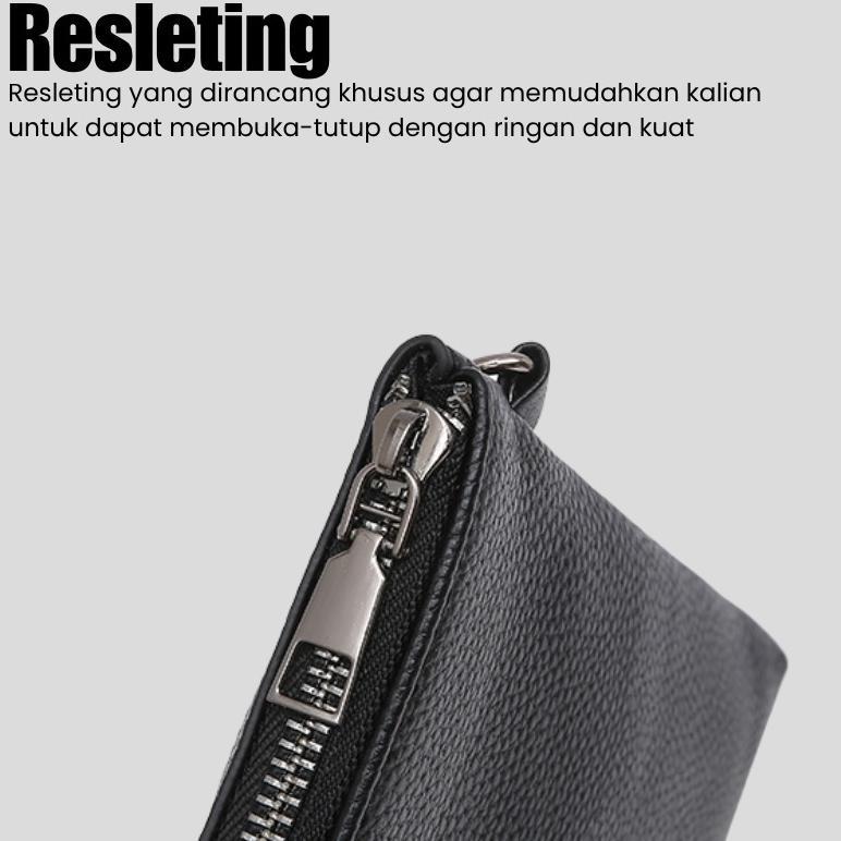 termurah dompet clutch pria wanita terbaru kulit sintesis waterproof super premium import - wy26