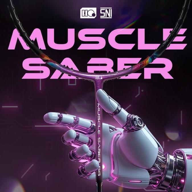 ORIGINAL Hi-Qua Raket Badminton Bulutangkis Muscle Saber Medium Weight Arround READY STOCK