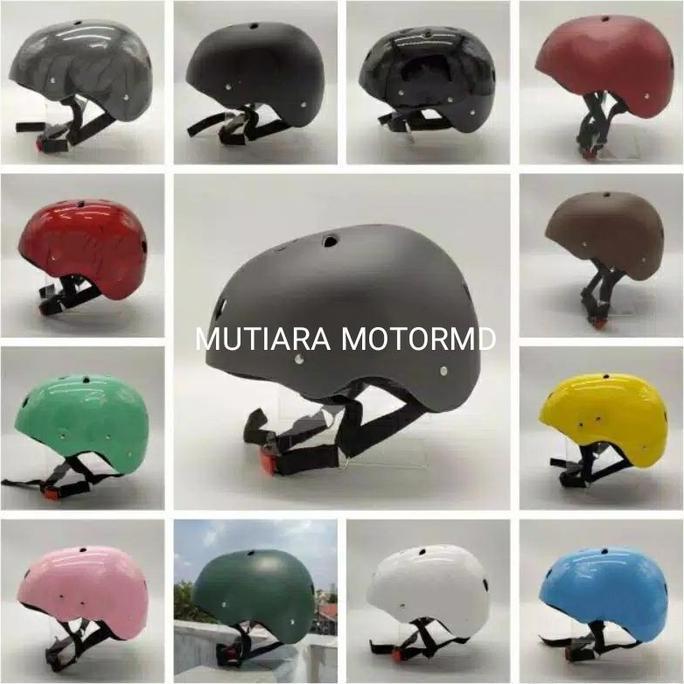 HELM SEPEDA DEWASA POLOS SEPEDA LIPAT BMX MODEL BATOK HELM MURAH
