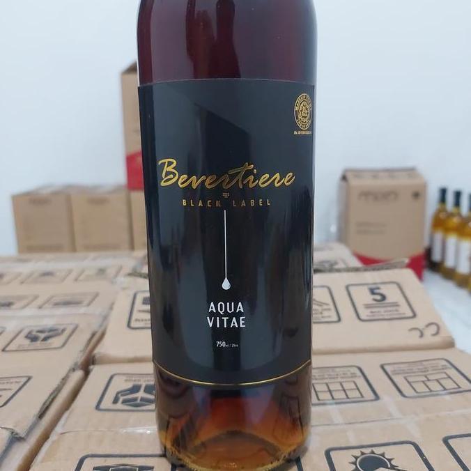 BEVERTIERE Syrup Black Label Aqua Vitae 750ml by Formisa 100% Halal