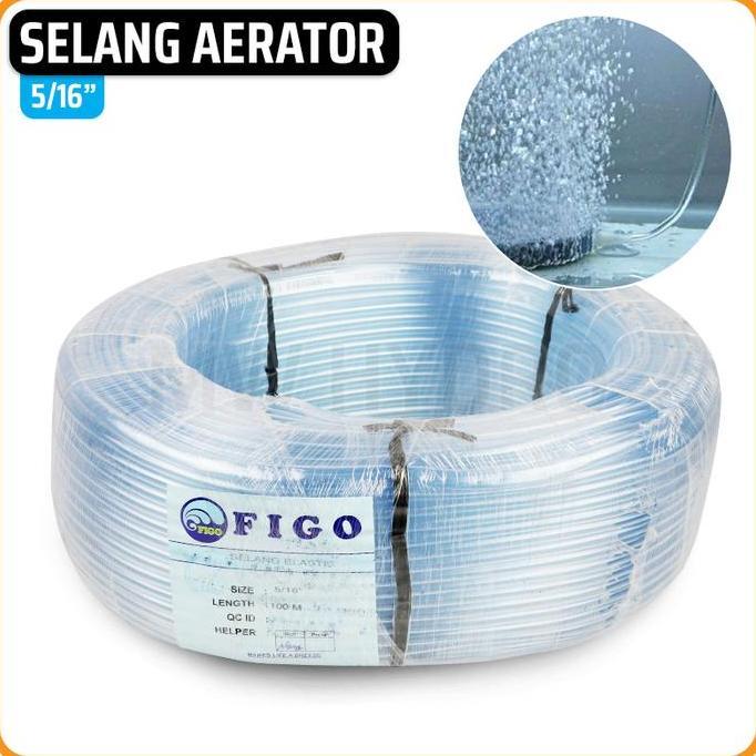 SELANG AERATOR AQUARIUM / SELANG ELASTIS BENING 5/16", PER ROL