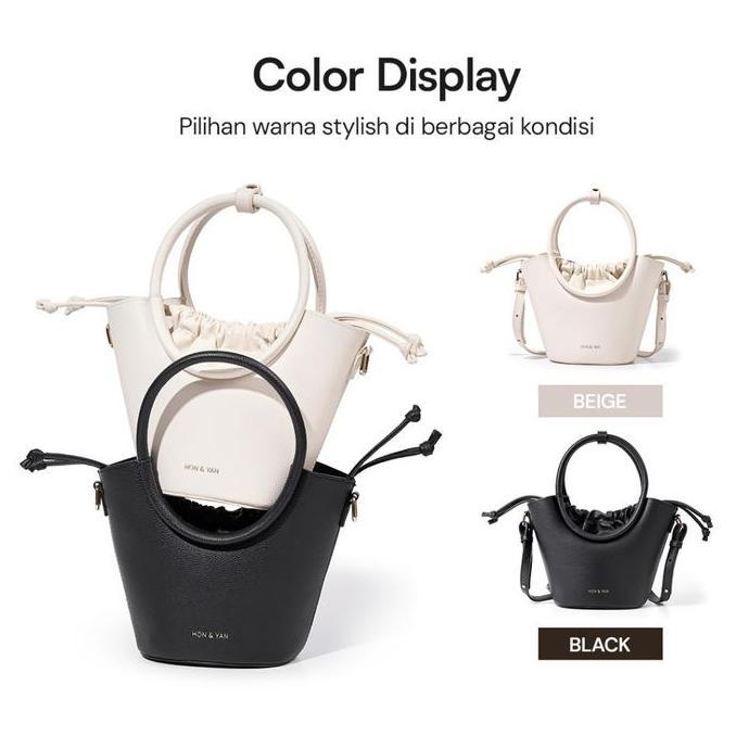 [Tiktok Exclusive Free Moon Bag] Honyan Tas Wanita Versa Sling Bag Tas Handbag Mini Tali Panjang Kek