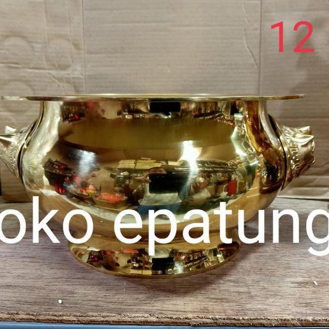 hio lo hiolo kuningan kepala singa 12 "