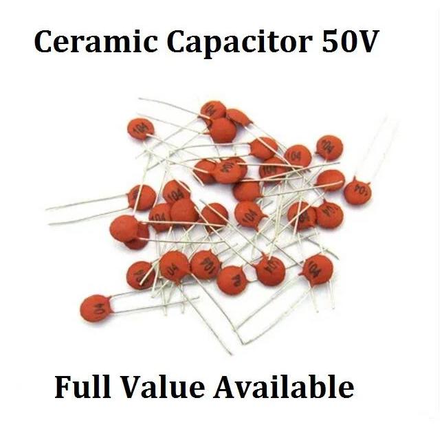 100PCS 50V Capacitance 221 271 301 331 391 471 501 561 681 Ceramic Capacitor 220PF 270PF 300PF 330PF