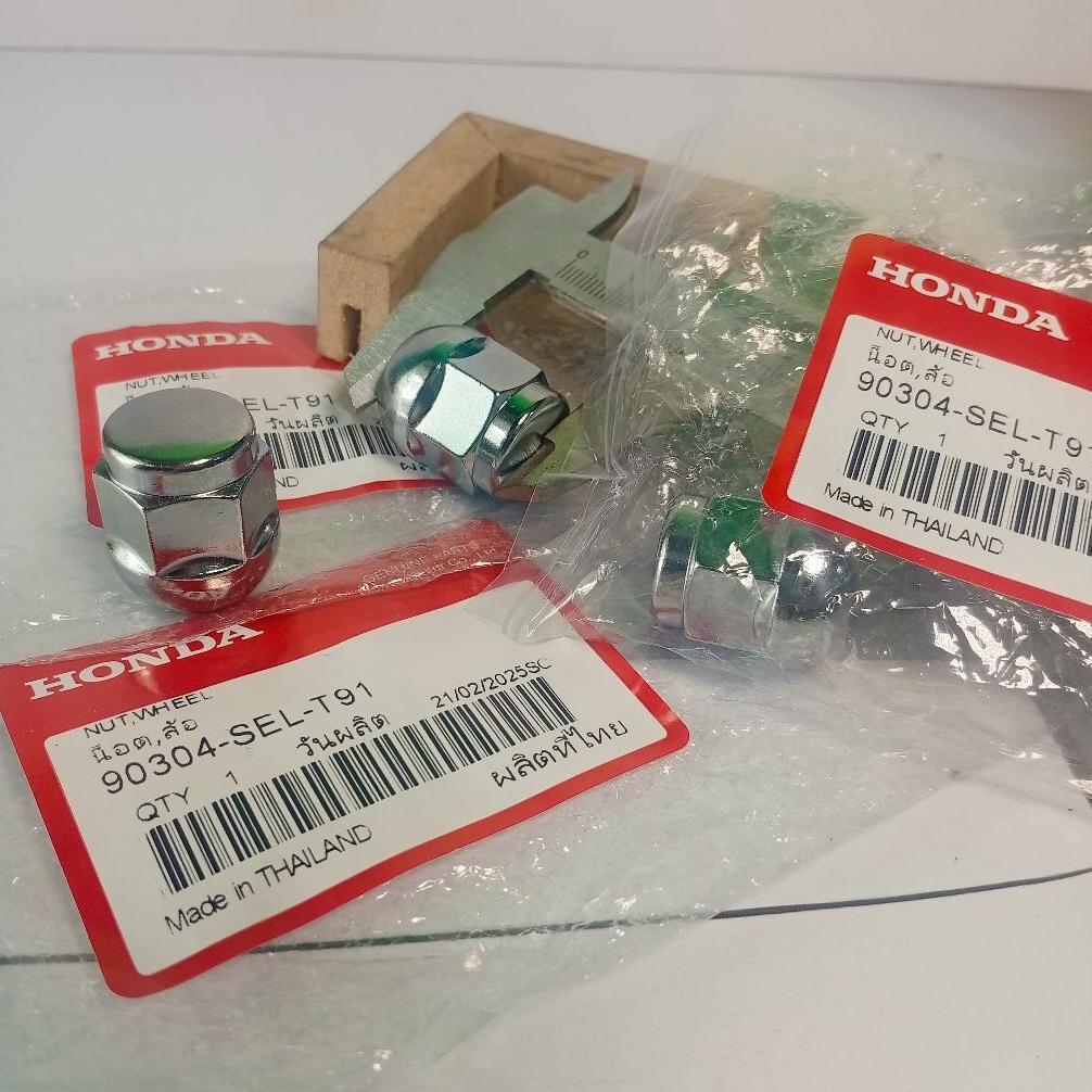Mur Roda Nut Wheel Velg Kunci 19 ORI Honda 90304-SEL-T91 Honda Jazz Gd3 Ge8 Gk5 Brio City Gd8 Gm2 Gm