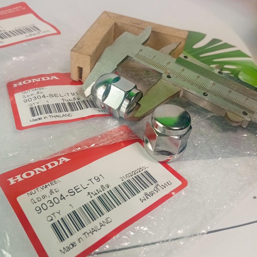 Mur Roda Nut Wheel Velg Kunci 19 ORI Honda 90304-SEL-T91 Honda Jazz Gd3 Ge8 Gk5 Brio City Gd8 Gm2 Gm