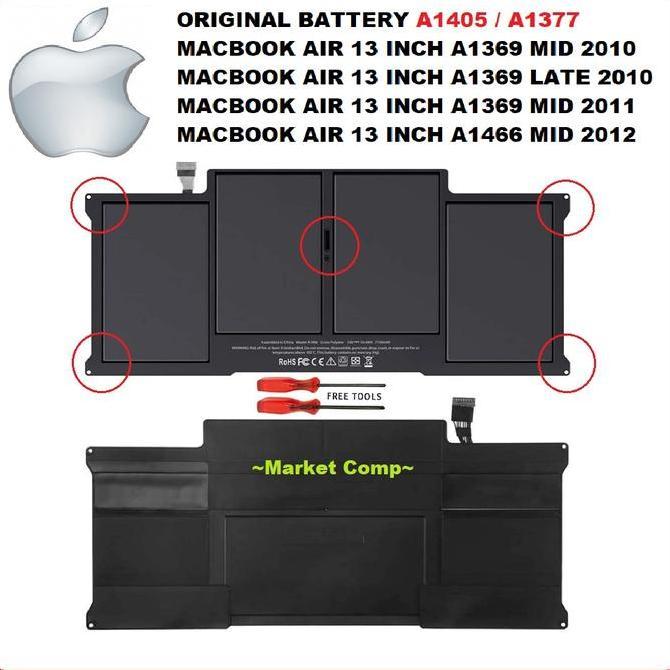 Battery MacBook A1466 2013 Battery Ori MacBook A1369 2011 MC503LL/A
