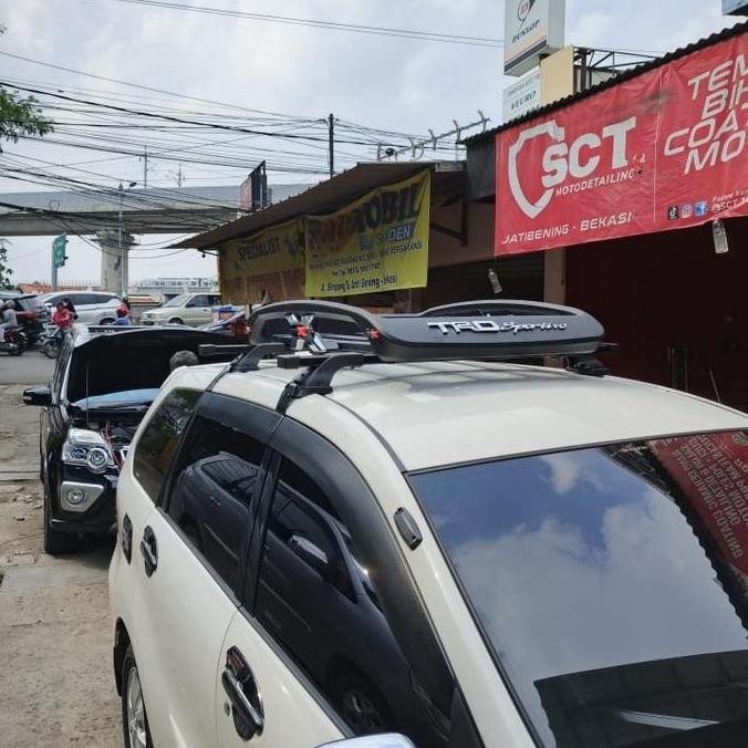 Roofrack Bagasi Atas Mobil Apv / Apv Arena Plus Cross Bar Jepit Body Model Trd Sportivo Gede Car For