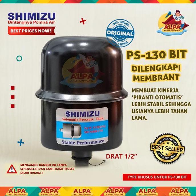 Tabung / Tangki Pompa Air Shimizu Ps-130 Bit (Original) Promo