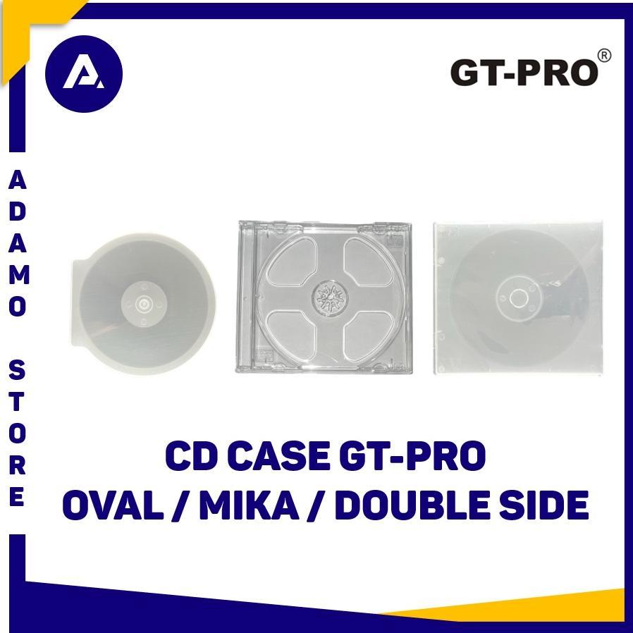 Tempat Kotak CD DVD Case Casing Oval / Mika / Plastik Double Side GT-Pro