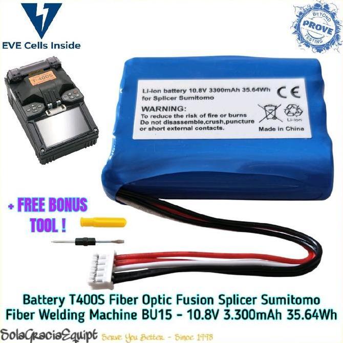 Batre / Baterai / Battery Sumitomo T-400S / T400S Fiber Optic Fusion Splicer - 10.8V 3.300mAh 35.64W