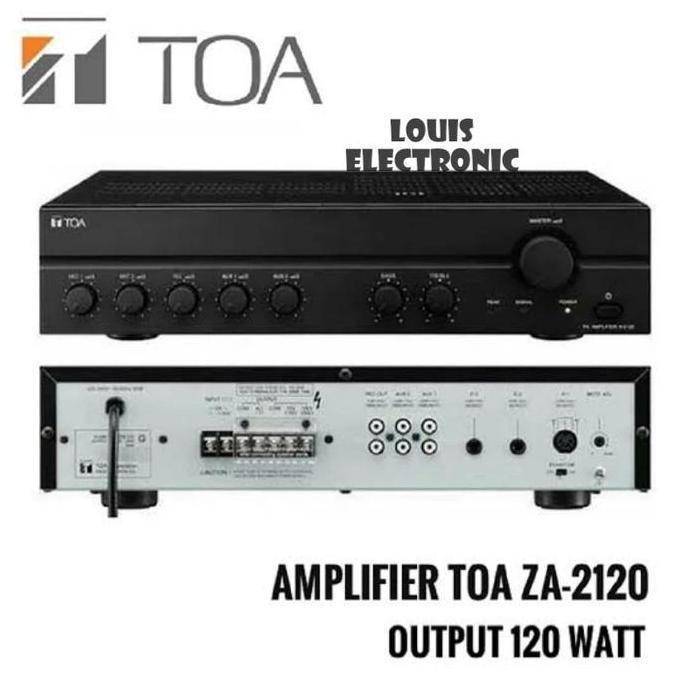 AMPLIFIER TOA ZA-2120 ZA2120 ZA 2120 POWER AMPLI TOA 120 WATT ORIGINAL