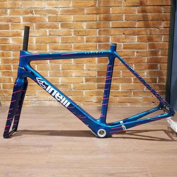 Cinelli Veltrix Road Disc Frameset - Baby Blue - Rangka Sepeda Original Dan Terpercaya