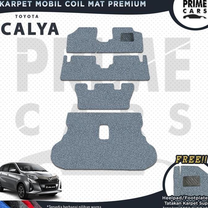 Karpet Mobil Coil mat CALYA - Mie Bihun 1 Warna Full set Toyota Accessories Car