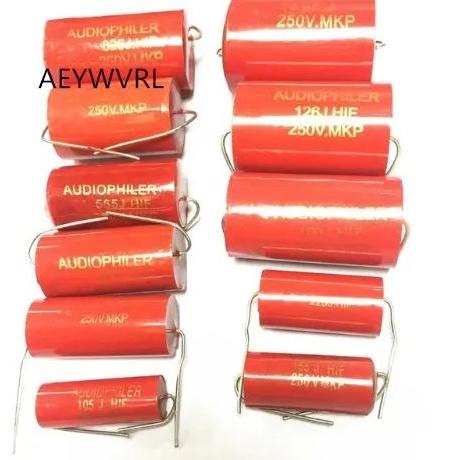 Audiophiler Axial MKP 250v 1uf 1.5uf 1.8uf 2.2uf 2.7uf 3uf 3.3uf 4uf 4.7uf 5.6uf 10UF 22UF DC HIFI D