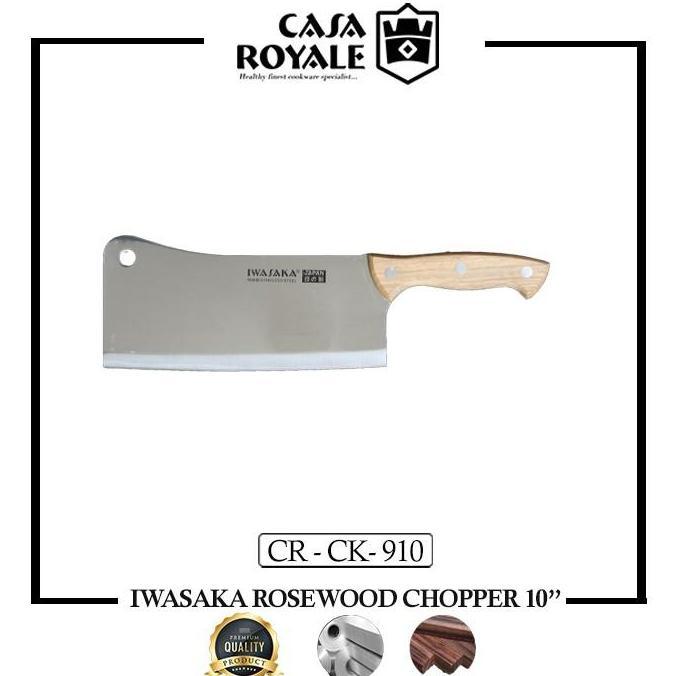 XAVIERY PISAU DAGING GOLOK IWASAKA CHOPPER 10" CR-CK-910 (PREMIUM QUALITY)