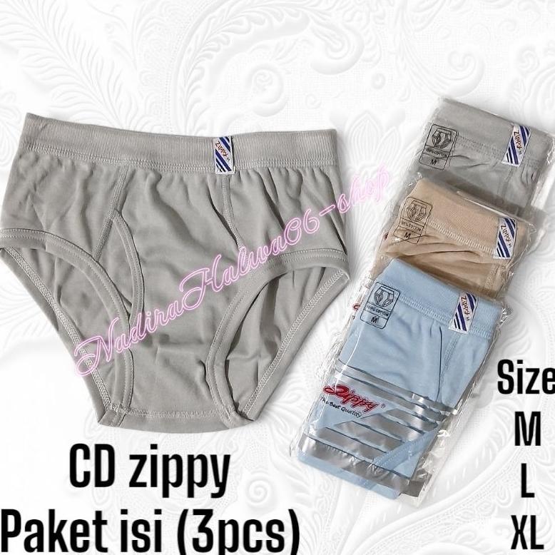 CD Zippy Pria paket (3pcs) Celana Dalam Pria DewasaZippy
