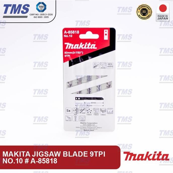 LOWARY Mata Gergaji Mesin Jigsaw Makita 9TPI A-85818 (Kayu & Besi)-Original