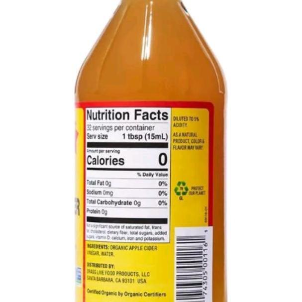 cuka apel bragg 473ml / apel vinegar / cuka apel organic