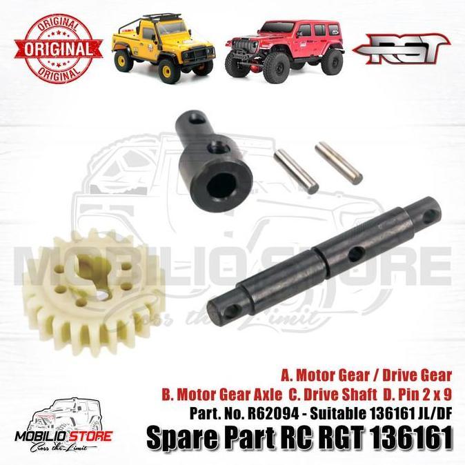 Sparepart Original R62094 Drive Gear Set RC Crawler RGT 136161 JL/DF