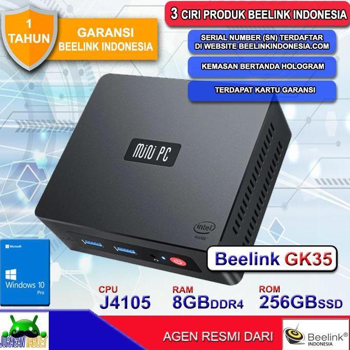 Mini PC Beelink GK35 8/256GB SSD Intel Quad J4105 Dual HDMI Windows 10