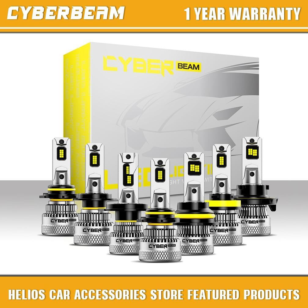 CyberBeam LAMPU LED MOBIL C26 pasangan SUPER TERANG H4 H11 H16 H1 H7 H8 H9 200 WATT 40000LM