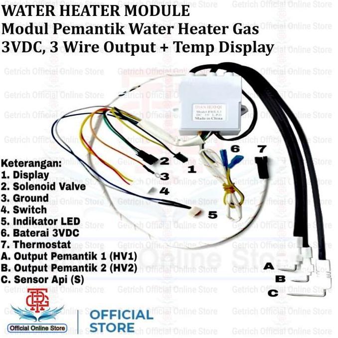 @@@@] Modul igniter pemantik kompor Gas LPG Water Heater Dryer FHS-L1