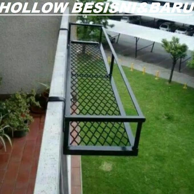 Berkahshopss - Rak Balkon Minimalis/Gantungan Pot Bunga Balkon/Gantungan Balkon Minimalis Besi