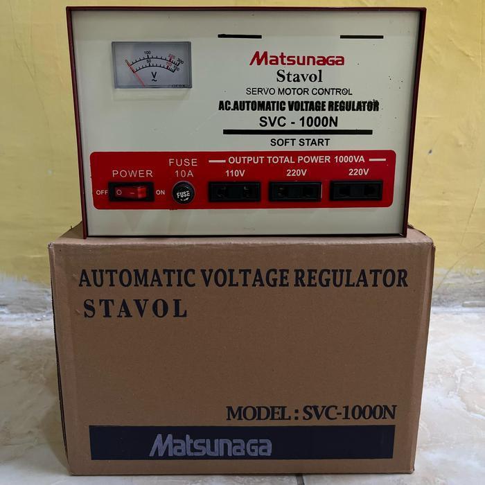 Stabilizer Matsunaga 1000Watt Svc Stavol 1000Volt Matsunaga Original Dan Terpercaya