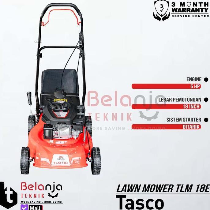 Tasco Mesin Potong Rumput Dorong Tlm 18 E Lawn Mower Tlm18E Otomatis