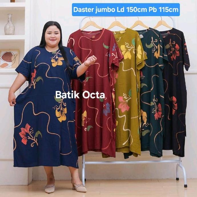 Daster Jumbo Mawar Ld 150cm Daster Rayon Premium Kekinian Ibu Hamil Busui Wanita Bumil Lengan