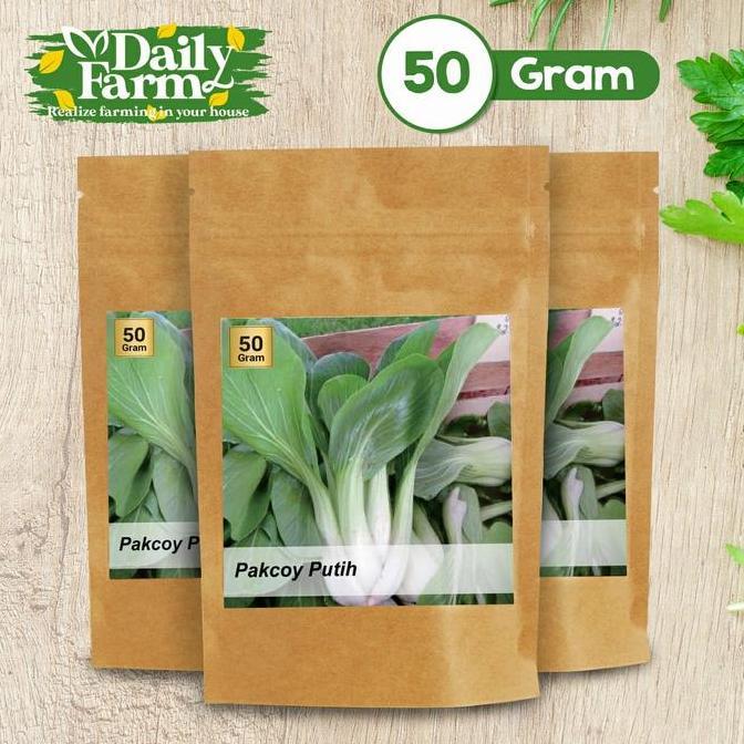 Benih Sayur Pakcoy Putih - Sawi Sendok Putih ( 50 Gram )