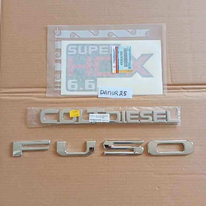 Paket Emblem Fuso Stiker Canter Emblem Coltdiesel Stiker Super HDX6.6 Mobil Canter HEMAT