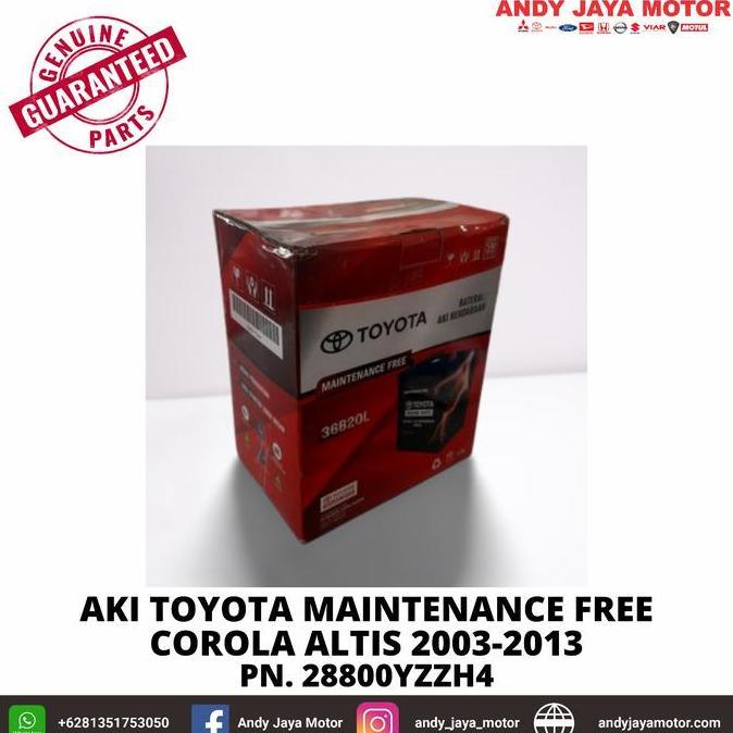 *#*#*#] AKI TOYOTA MAINTENANCE FREE COROLA ALTIS : [28800YZZH4]