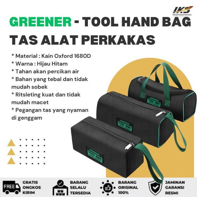 Kualitas terbaik] GREENER Tool Box Hand Bag - Tas Alat dan Perkakas Kecil Teknisi