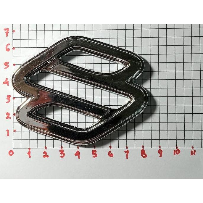 Emblem - Tulisan - Sticker - Tempelan - Logo S . Suzuki Futura. chrome BARU