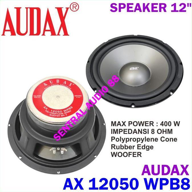 Promo Audax AX 10050 WPB8 Speaker 10 inch Woofer Sub AX10050 Low Bass 10" 10in Original Diskon