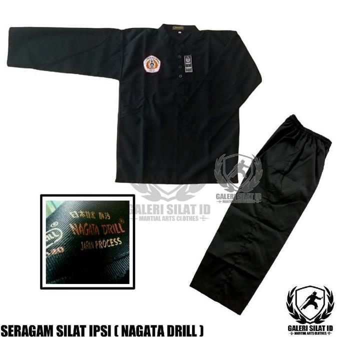 Terlaris, Seragam Pencak Silat Ipsi Nagata Drill / Baju Silat Ipsi Nagata.Drill / Sakral Silat Ipsi 