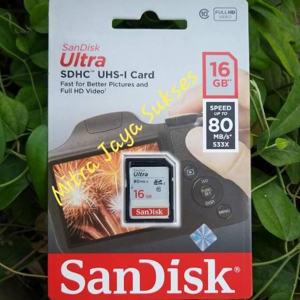 Memory SD Card Sandisk 16 Gb Memori SD Card 16Gb