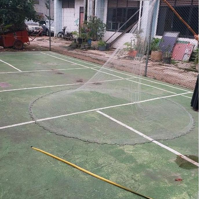 Jala Ikan, Jala Lempar 3 Meter Bahan Senar Siap Pakai, Jala Udang,  Jala Sungai, Jala Kali