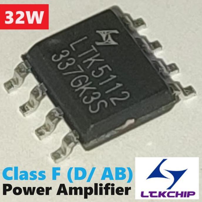 Promo IC LTK5112 Original Power Amplifier 32W Class-F D/AB Bluetooth Car 12V Diskon