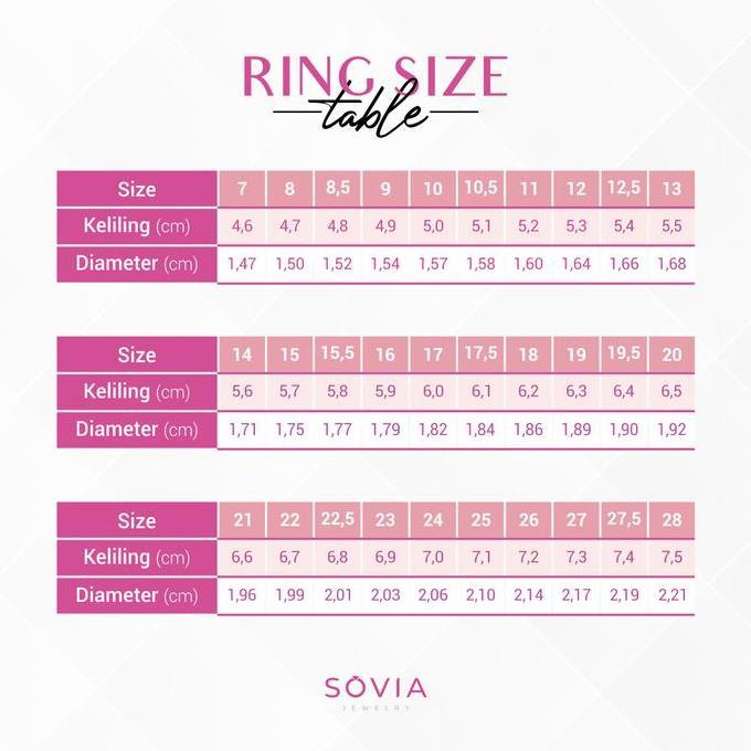 Sovia Jewelry Cincin Kawin Couple Perak Silver Desain SV-123