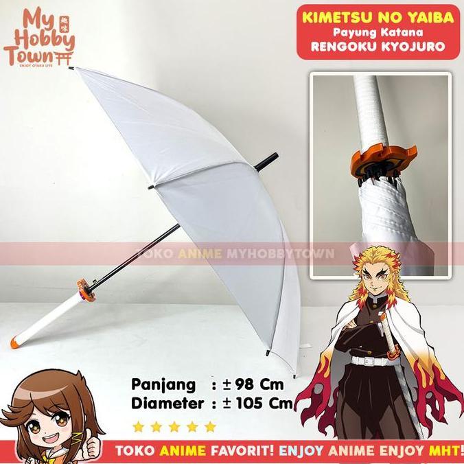TERMURAH Payung Anime Kimetsu no Yaiba Demon Slayer Rengoku Kyojuro READY STOCK