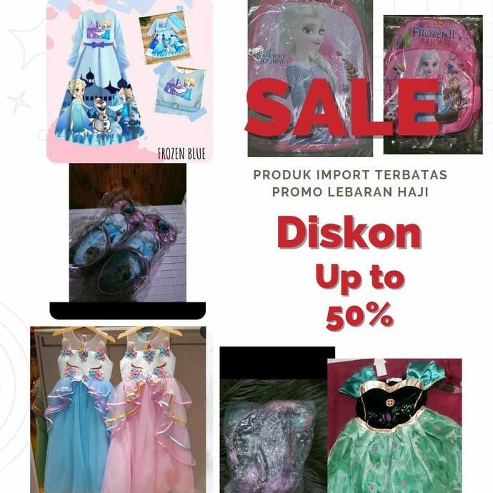 DISKON [WinnerOde]Dress princess sepatu baju aksess import promo obral READY STOCK