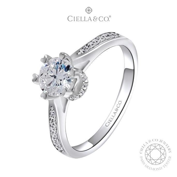 Cincin Tunangan Moissanite - Ciella&co. Le Carrousel Solitaire Ring