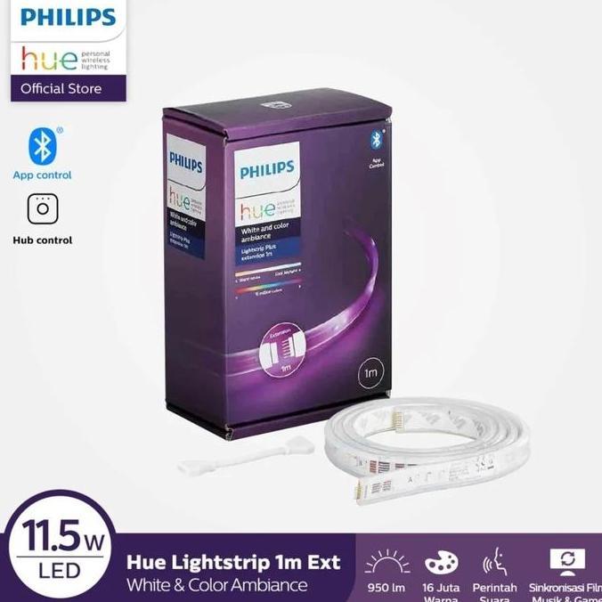Bst Ready Philips Hue Smart Led Light Strip Plus 1M Extension 11.5W Color Gen4 Best Seller