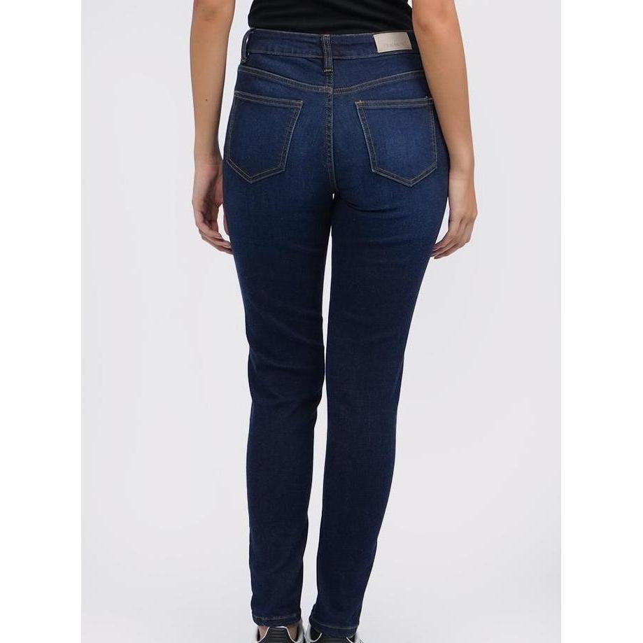 Tirajeans Skinny Straht Ankle Denim Dark Blue 7-LLDNKEY124B001 DARK BLUE